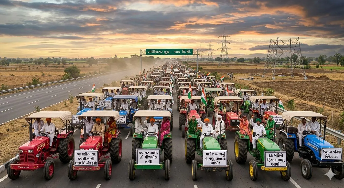 Gujarat Farmers Protest : વીજ કંપનીઓની દાદાગીરી સામે ખેડૂતો લડી લેવાના મૂડમાં, 15 જૂને હજારો ટ્રેક્ટરો સાથે ગાંધીનગર કૂચ