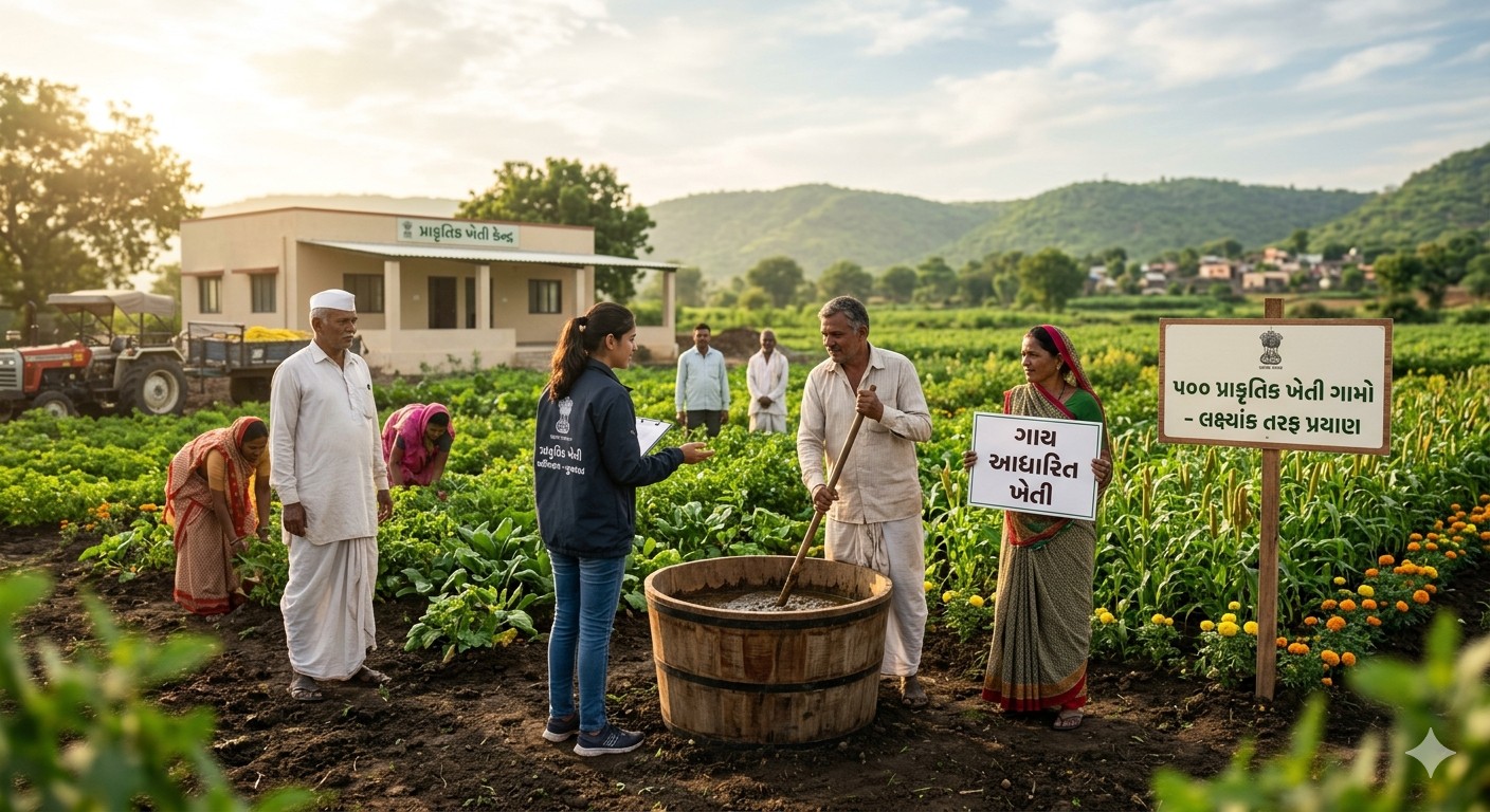 Natural farming : ગુજરાતના 500 ગામોને પ્રાકૃતિક કૃષિ ગામ તરીકે વિકસાવાશે