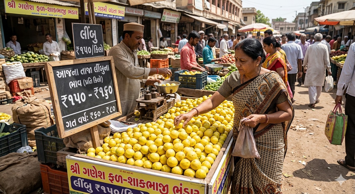 Limbu na bhav : ઉનાળાની શરૂઆત સાથે જ ભડકે બળતા લિંબુ, જાણો તમામ માર્કેટ યાર્ડના આજના ભાવ 