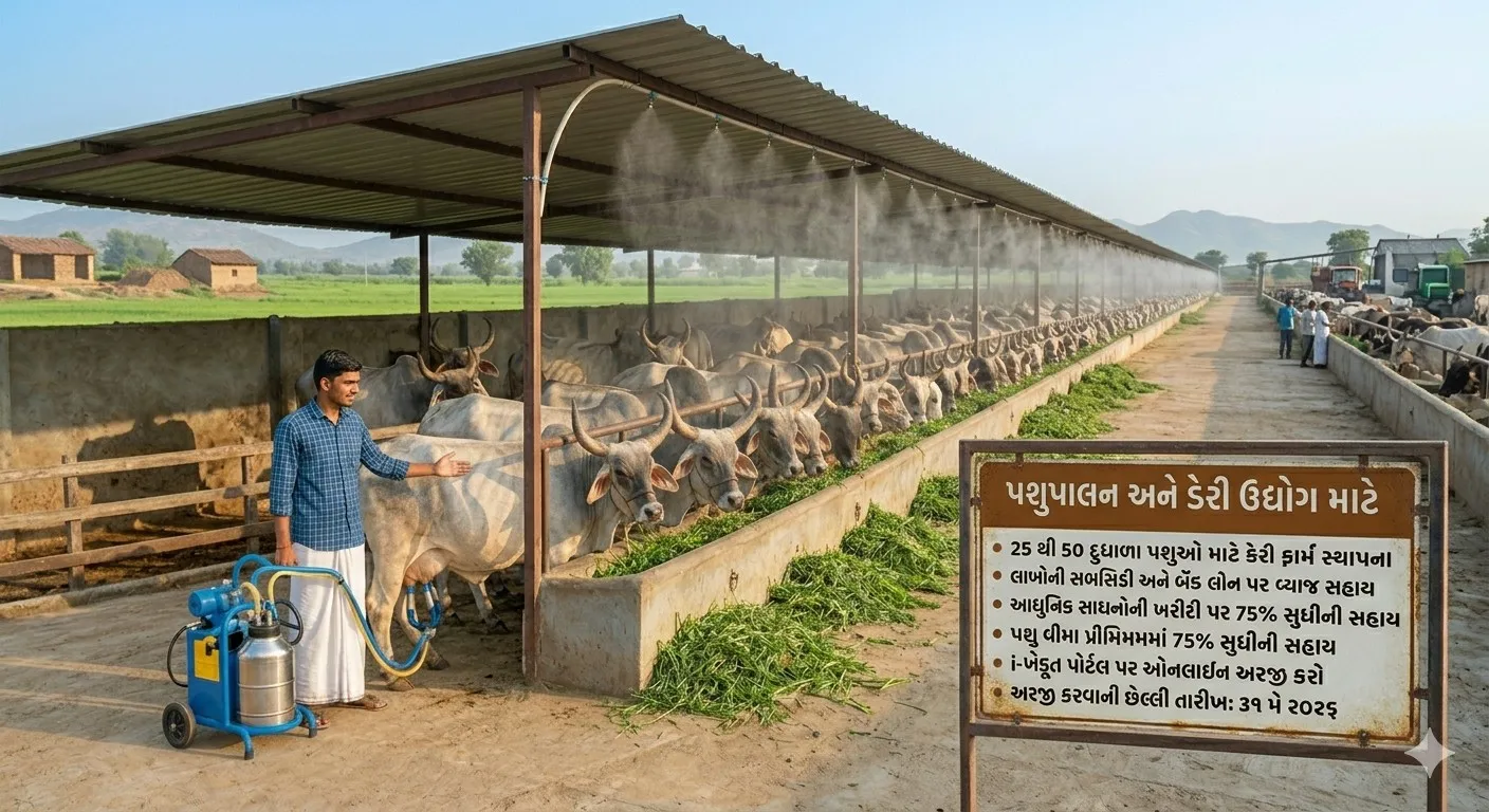 Dairy farm subsidy : ગુજરાત સરકાર ડેરી ફાર્મ શરૂ કરવા આપી રહી છે લાખોની સબસિડી, આ તારીખ પહેલા અહીં કરો અરજી