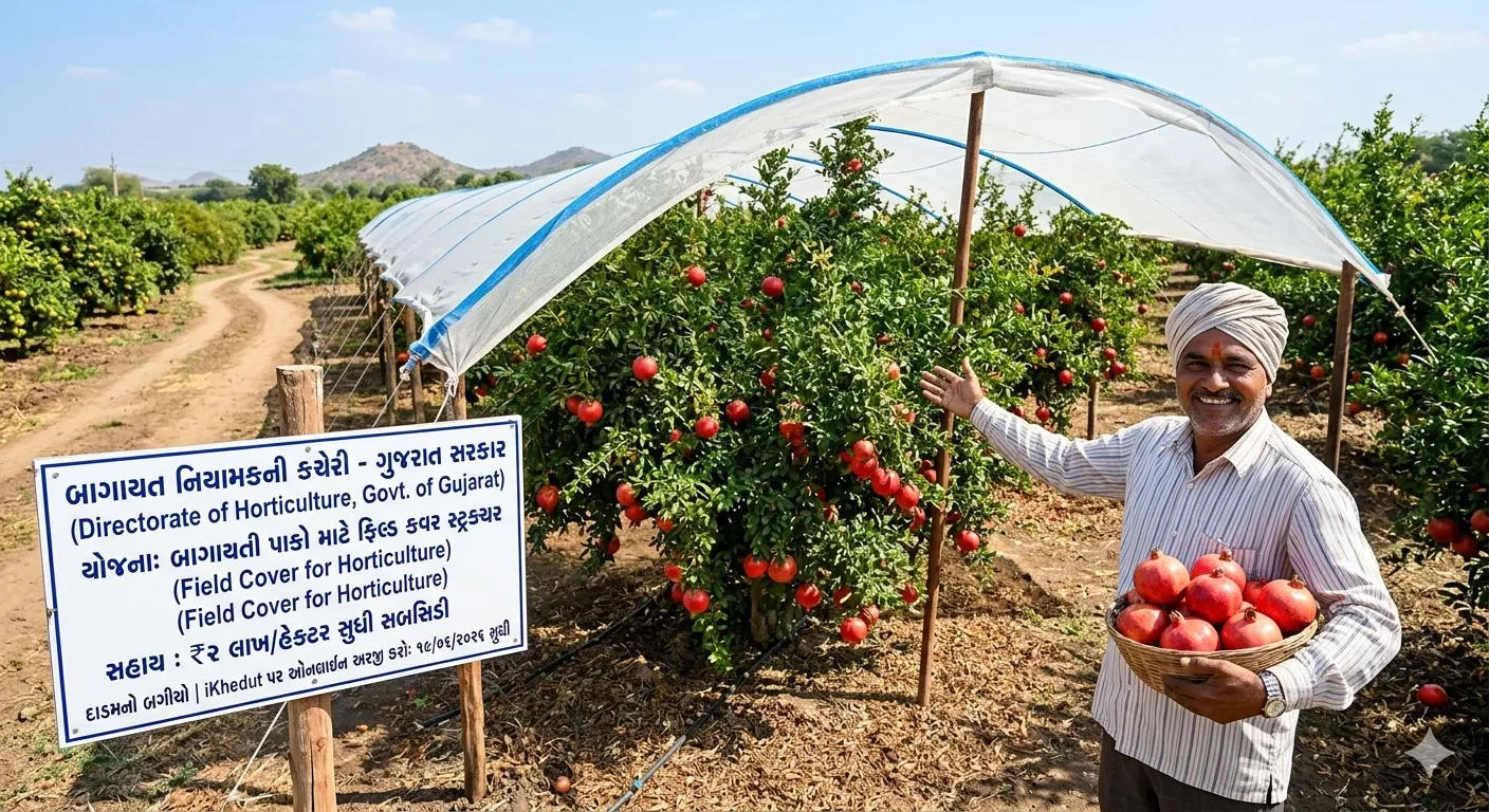 Horticulture subsidy : દાડમનો બગીચો ઢાંકવા મળશે 2 લાખ રૂપિયાની સબસિડી, ikhedut પર ચાલુ ગઈ છે અરજી