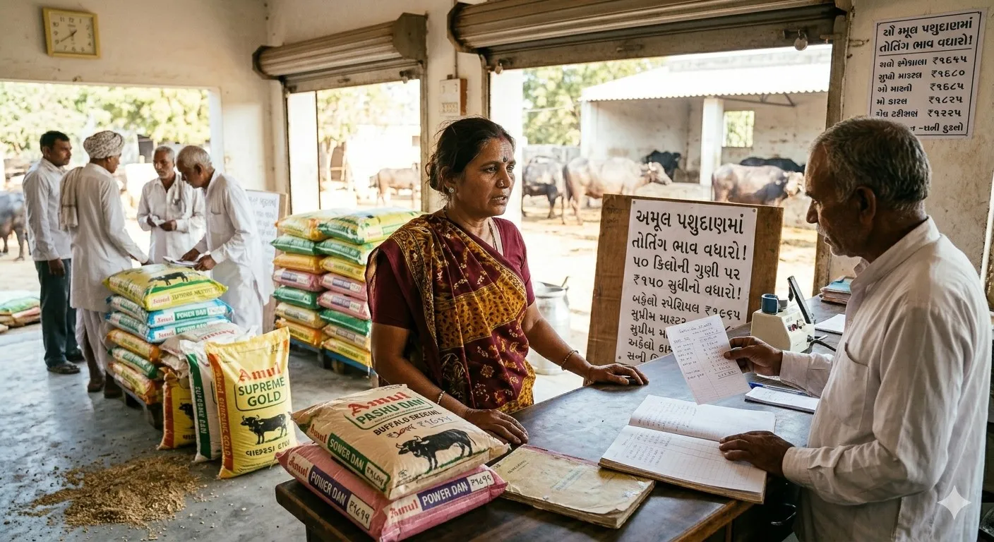 Amul Cattle Feed Price Hike : હવે પશુપાલકોને મોંઘવારીનો ઝટકો, અમૂલ પશુદાણના ભાવમાં વધારો, જાણો નવા ભાવ