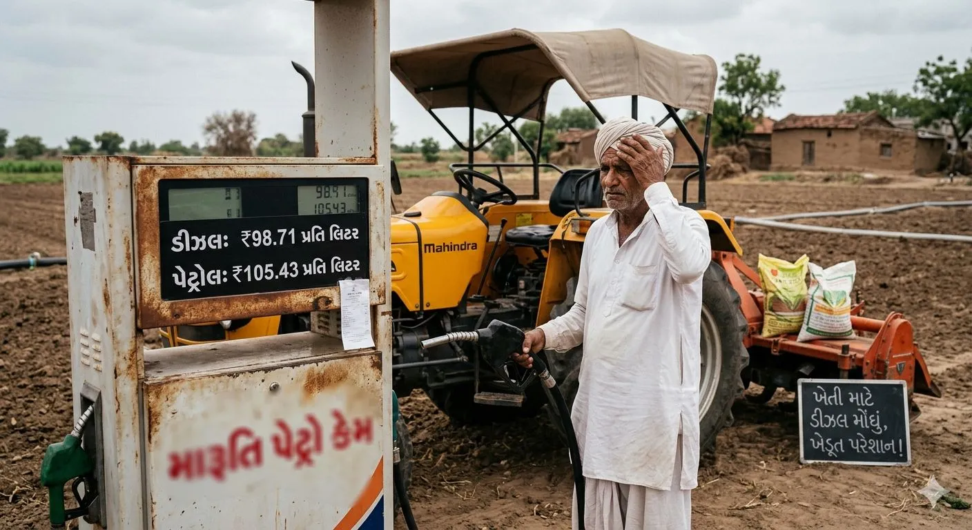 Diesel Price Hike : ખાતર-ડીઝલ નથી મળતા ત્યાં હવે ખેડૂતો પર મોંઘવારીનો વઘુ એક માર, ડીઝલમાં 2.71 રૂપિયાનો વધારો