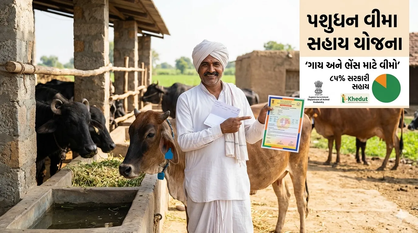 Pashudhan vima sahay yojana : પશુના વીમા પર મળે છે 85 ટકા પ્રીમિયમ સહાય, Ikhedut પર શરૂ થઈ ગઈ છે અરજી
