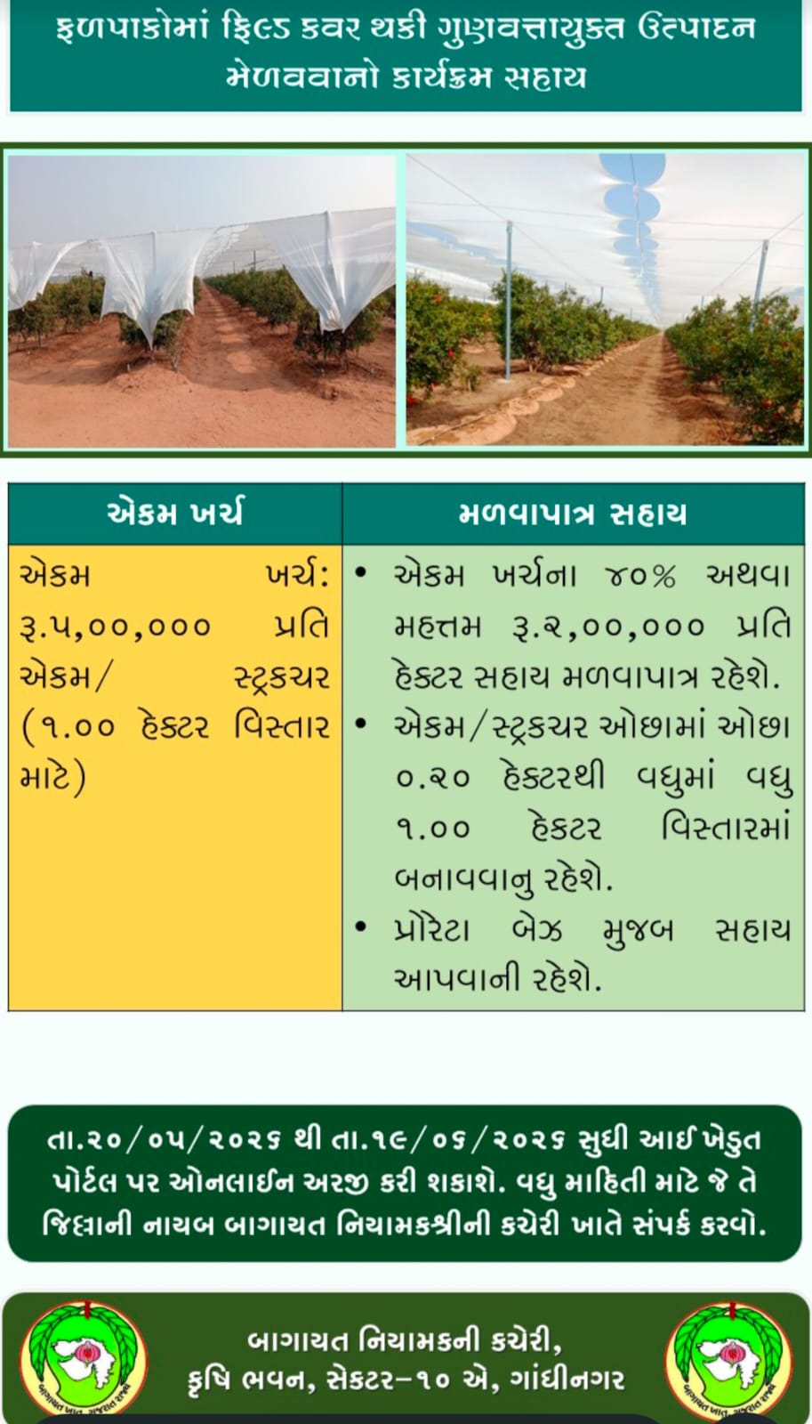 iKhedut Horticulture Subsidy